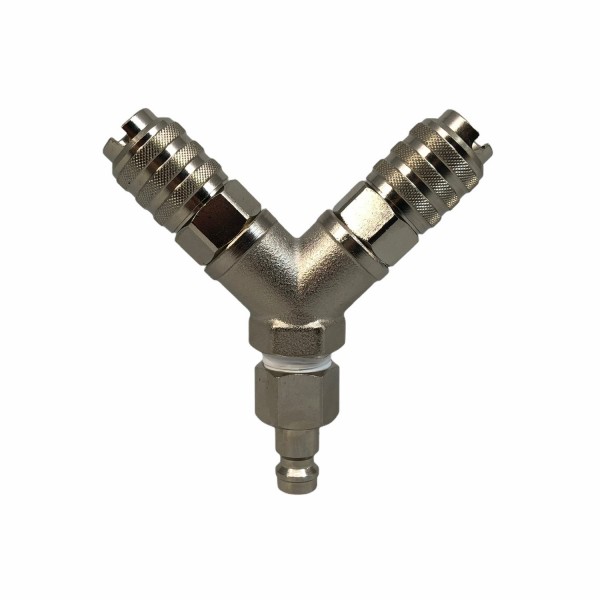 Doppel Verteiler Schnellkupplung | 2x NW 5,0