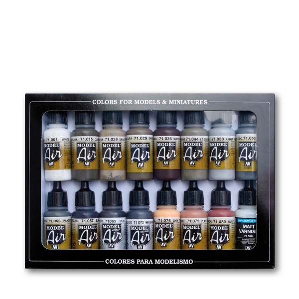 Weathering | 16 Model Air Vallejo Airbrush-Modellbau-Farben