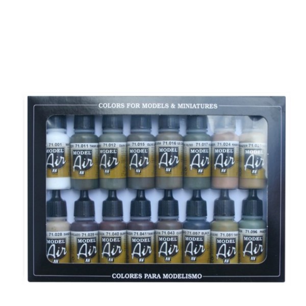 Building | 16 Model Air Vallejo Airbrush-Modellbau-Farben