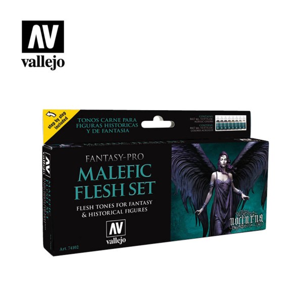 Malefic Flesh | Vallejo Fantasy Pro Nocturna Set
