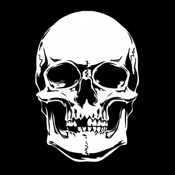 Skull # 5 | Totenkopf Airbrush-Schablone A5