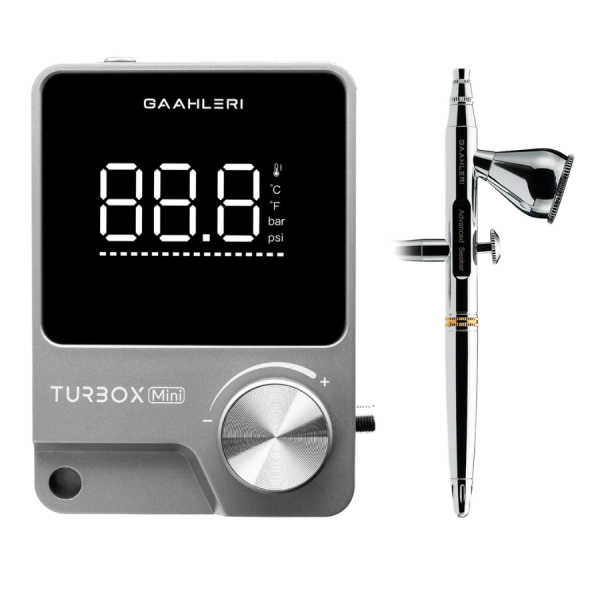 Turbox Mini Kompressor mit Seeker 03 Airbrush Pistole