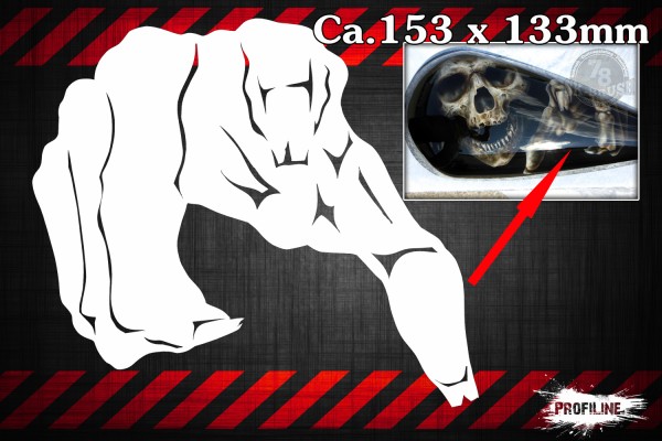 Skelett Hand | Airbrush Schablone A5