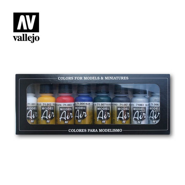 Basic Set | Vallejo Model Air Airbrush-Modellbau-Farbenset