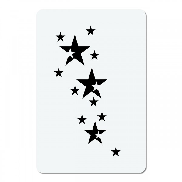 Sterne-Stars # 31 | mini Airbrush-Schablone A6