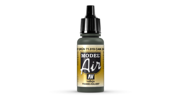 Vallejo Model Air | 17ml | 019 | Camouflage Dark Green-Image