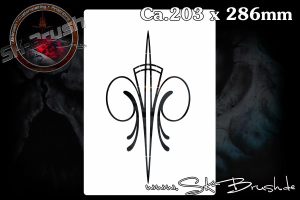 Pinstriping Schablone Stencil