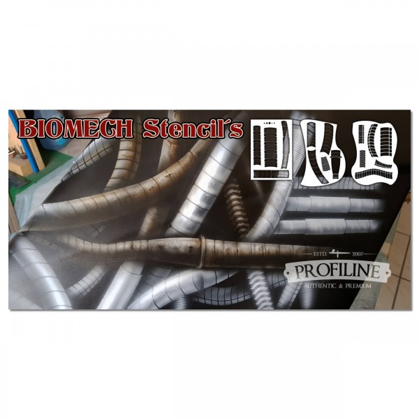 Bio Mech Set #320 | Airbrush Schablone 3tlg.